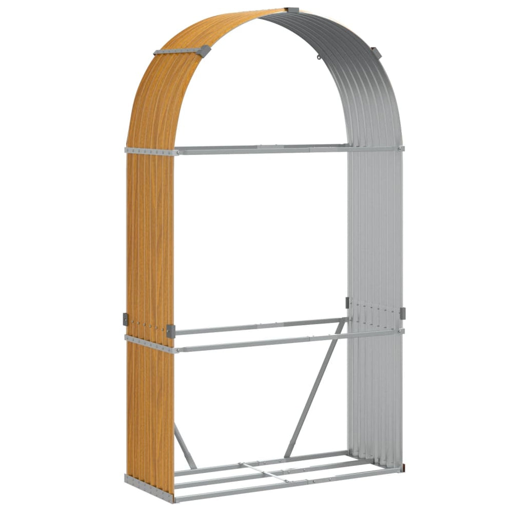 Kaminholzregal Holzoptik 120x45x210 cm