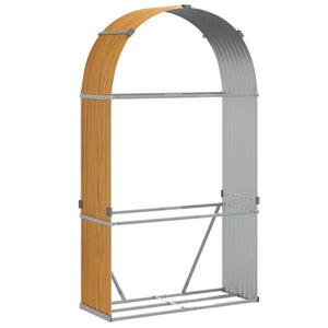 Kaminholzregal Holzoptik 120x45x210 cm