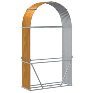 Kaminholzregal Holzoptik 120x45x210 cm