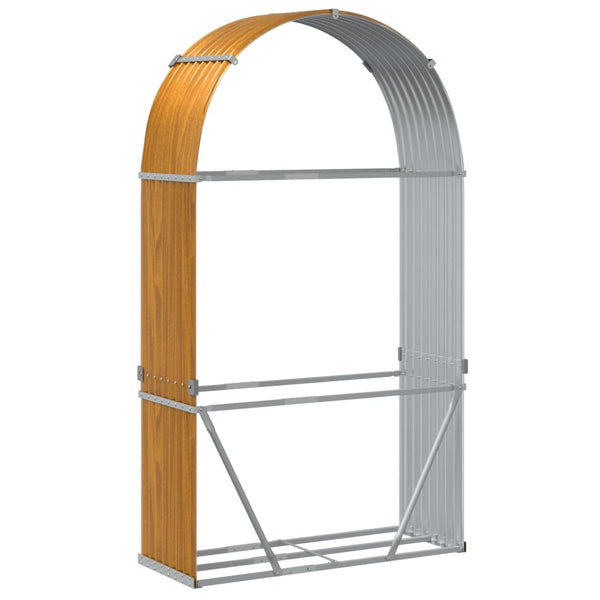 Kaminholzregal Holzoptik 120x45x210 cm