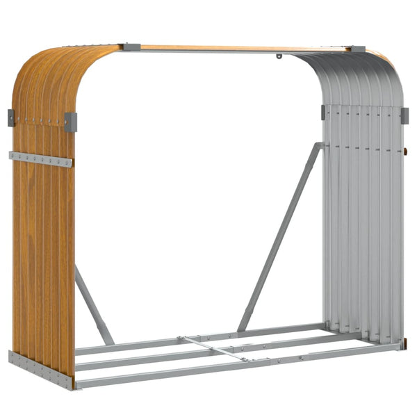 Kaminholzregal Holzoptik 120x45x100cm
