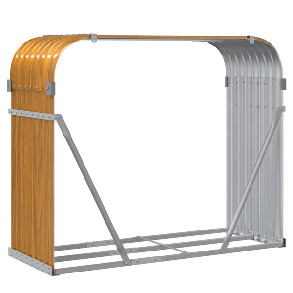 Kaminholzregal Holzoptik 120x45x100cm