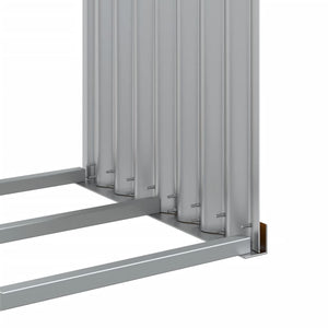 Kaminholzregal Holzoptik 120x45x100cm