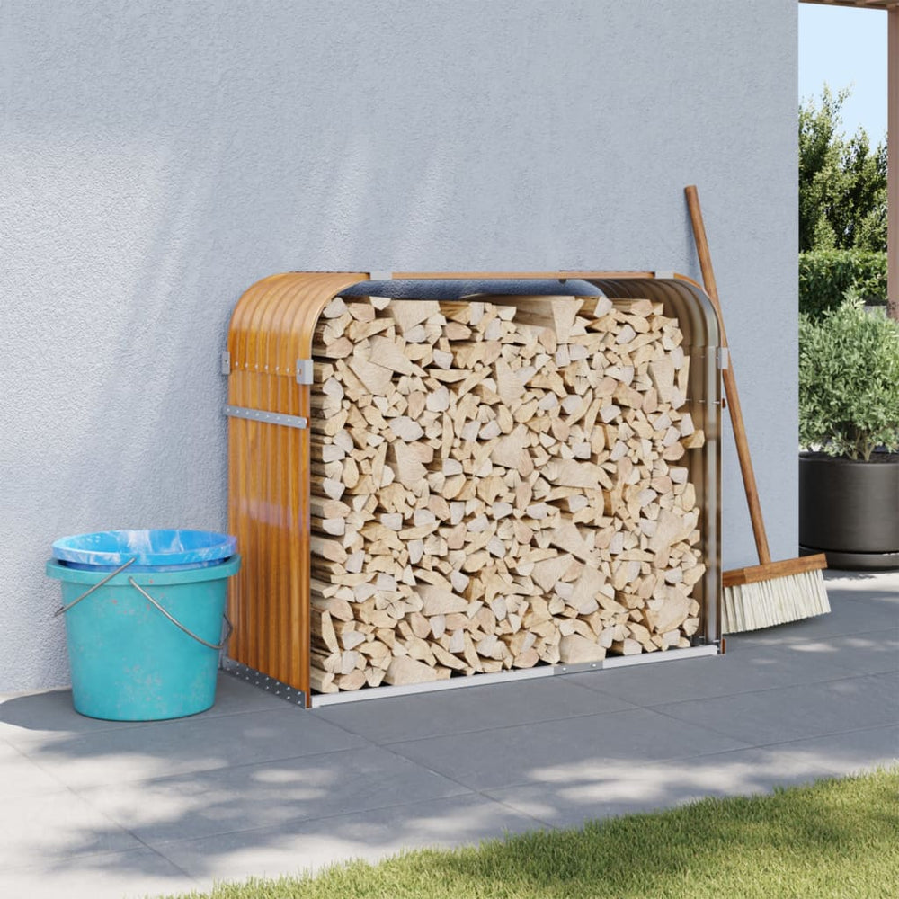 Kaminholzregal Holzoptik 120x45x100cm