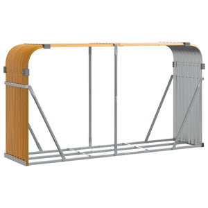 Kaminholzregal Holzoptik Verzinkt 180cm