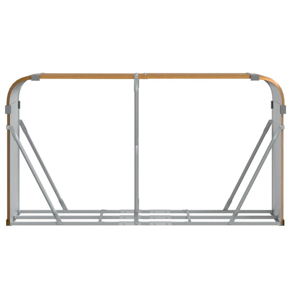Kaminholzregal Holzoptik Verzinkt 180cm