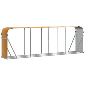 Kaminholzregal Holzoptik 300cm Verzinkt