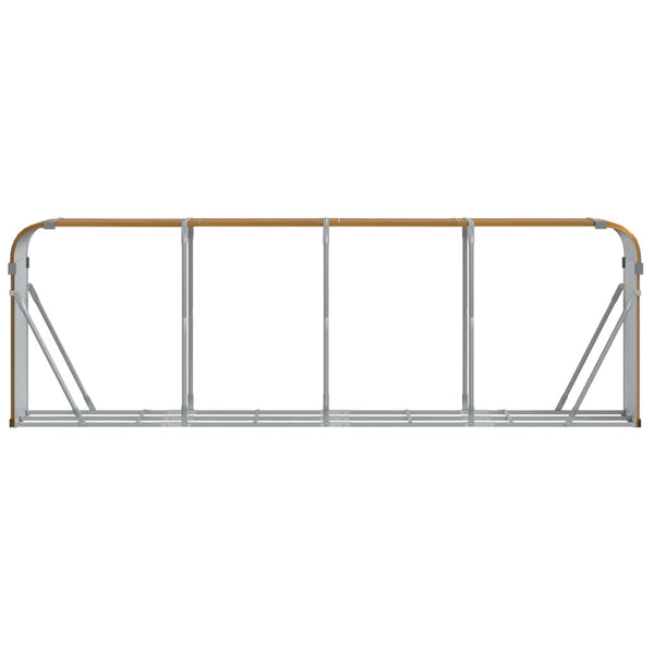 Kaminholzregal Holzoptik 300cm Verzinkt