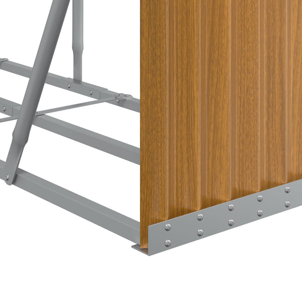 Kaminholzregal Holzoptik 300cm Verzinkt
