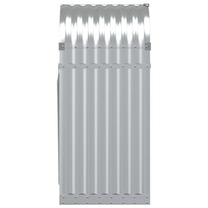 Kaminholzregal Silber Verzinkt 40x45x100cm