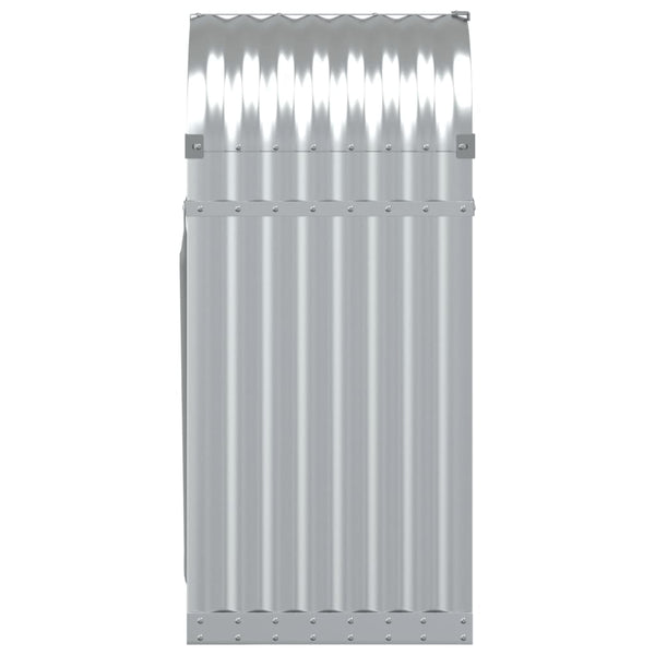 Kaminholzregal Silber Verzinkt 40x45x100cm