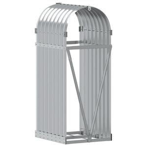 Kaminholzregal Silber Verzinkt 40x45x100cm