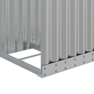Kaminholzregal Silber Verzinkt 40x45x100cm