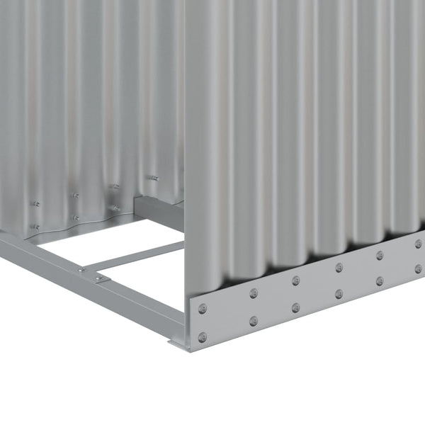 Kaminholzregal Silber Verzinkt 40x45x100cm