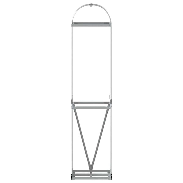 Kaminholzregal Silber Verzinkt 40x45x170cm