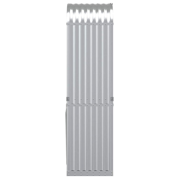 Kaminholzregal Silber Verzinkt 40x45x170cm