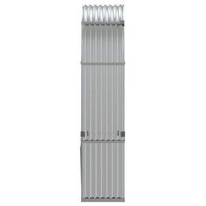 Kaminholzregal Silber Verzinkt 120x45x210cm