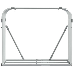 Kaminholzregal Silber Verzinkt 120x100 cm
