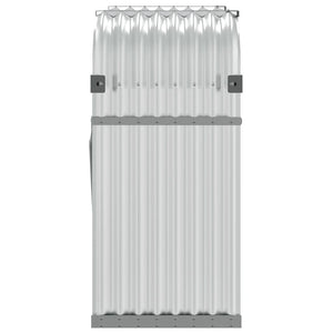 Kaminholzregal Silber Verzinkt 120x100 cm