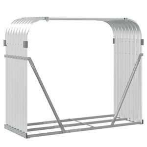Kaminholzregal Silber Verzinkt 120x100 cm