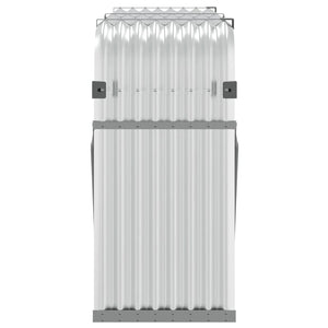 Kaminholzregal Silber Verzinkt 180 cm