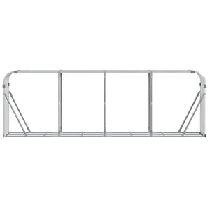 Kaminholzregal Silber Verzinkt 300 cm