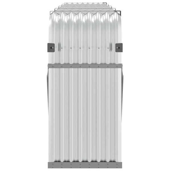 Kaminholzregal Silber Verzinkt 300 cm