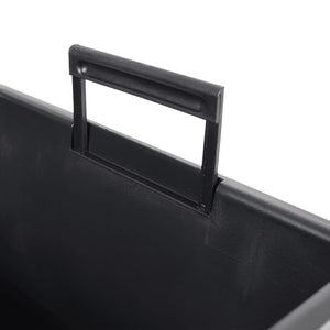 vidaXL Jardinière avec bac amovible Blanc 21/32 L en rotin PP