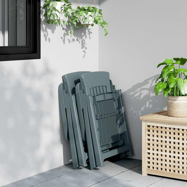Verstellbare Gartenstühle Grün 2er Set