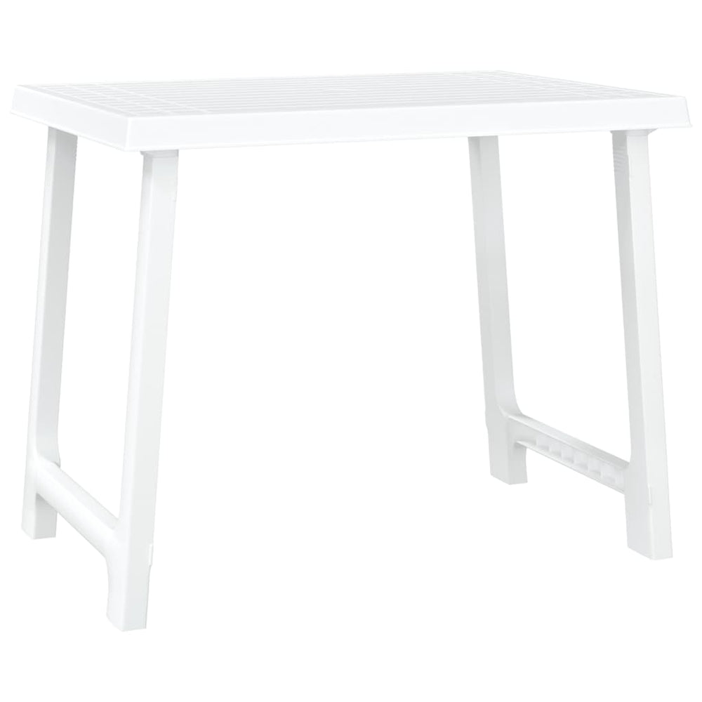 Campingtisch Weiß Holzoptik 79x56 cm