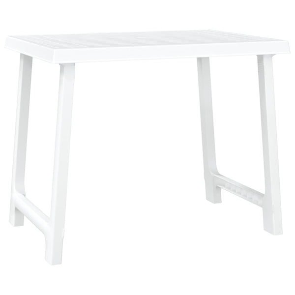 Campingtisch Weiß Holzoptik 79x56 cm