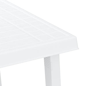 Campingtisch Weiß Holzoptik 79x56 cm