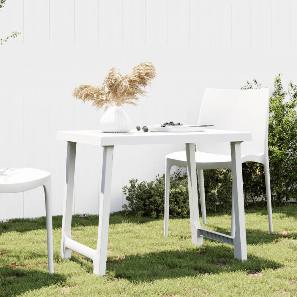 Campingtisch Weiß Holzoptik 79x56 cm