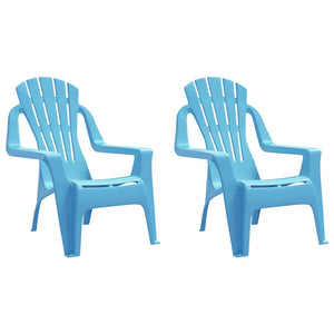 Kinder Gartenstühle 2er Set Blau