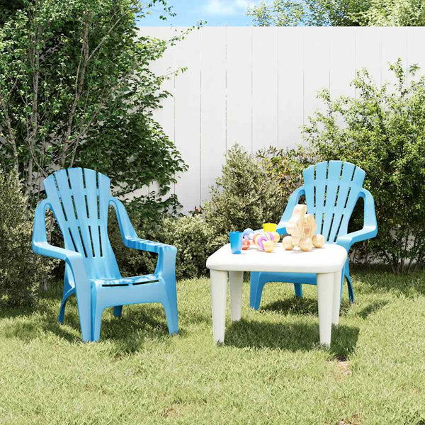 Kinder Gartenstühle 2er Set Blau