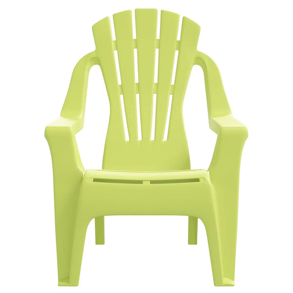 Grüne Gartenstühle für Kinder, 2er Set