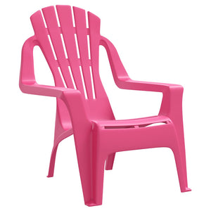 Kinder Gartenstühle 2er Set Rosa Holzoptik