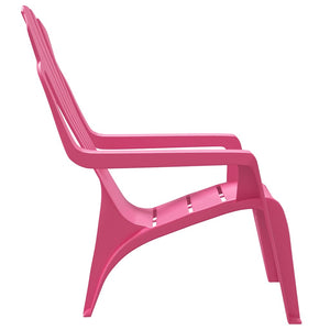 Kinder Gartenstühle 2er Set Rosa Holzoptik