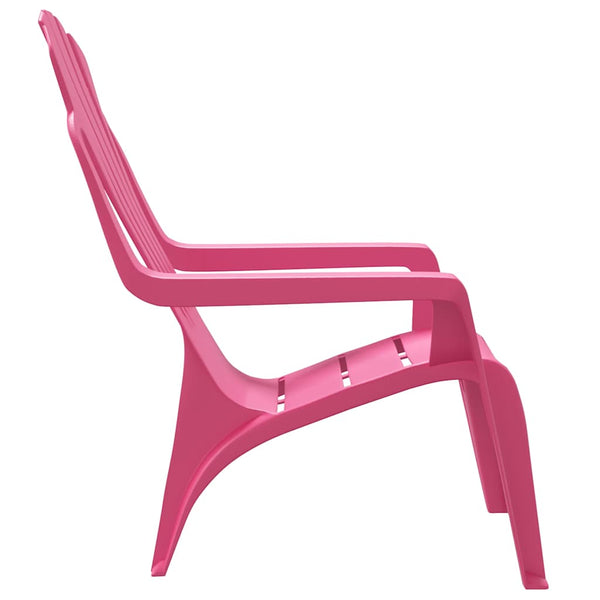 Kinder Gartenstühle 2er Set Rosa Holzoptik