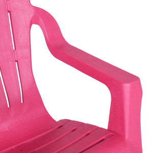 Kinder Gartenstühle 2er Set Rosa Holzoptik