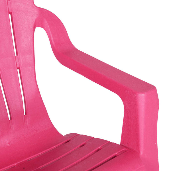 Kinder Gartenstühle 2er Set Rosa Holzoptik