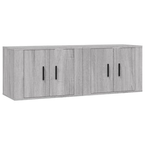TV-Wandschränke Grau Sonoma 2er-Set