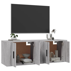 TV-Wandschränke Grau Sonoma 2er-Set