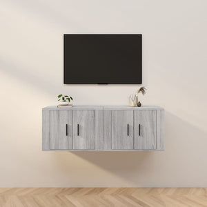 TV-Wandschränke Grau Sonoma 2er-Set