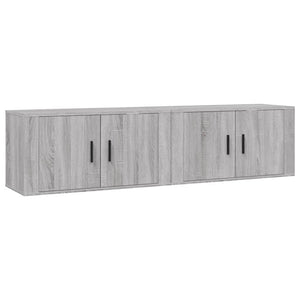 TV-Wandschränke Grau Sonoma 80 cm, 2er-Set