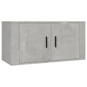 TV-Wandschränke, 3er Set, Betongrau, 80 cm