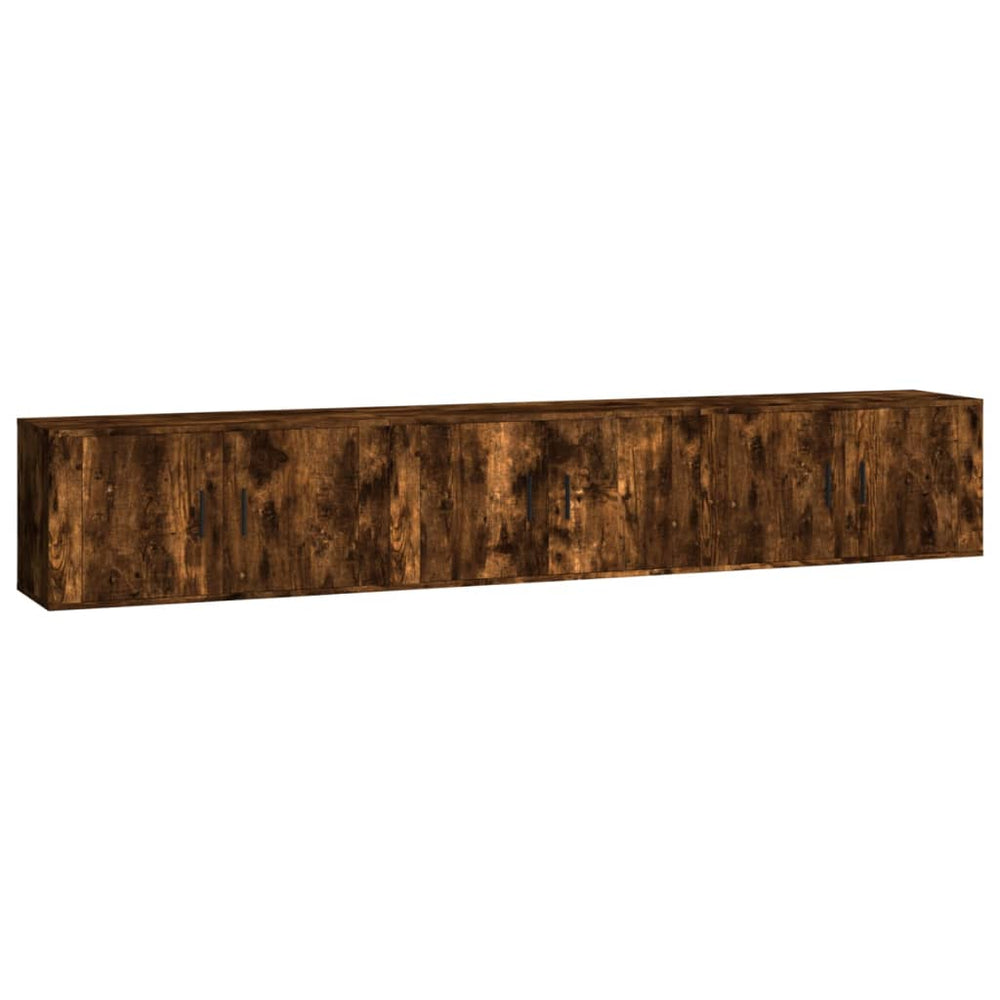 TV-Wandschränke 3er Set Räuchereiche 80cm