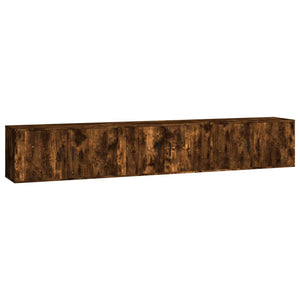 TV-Wandschränke 3er Set Räuchereiche 80cm