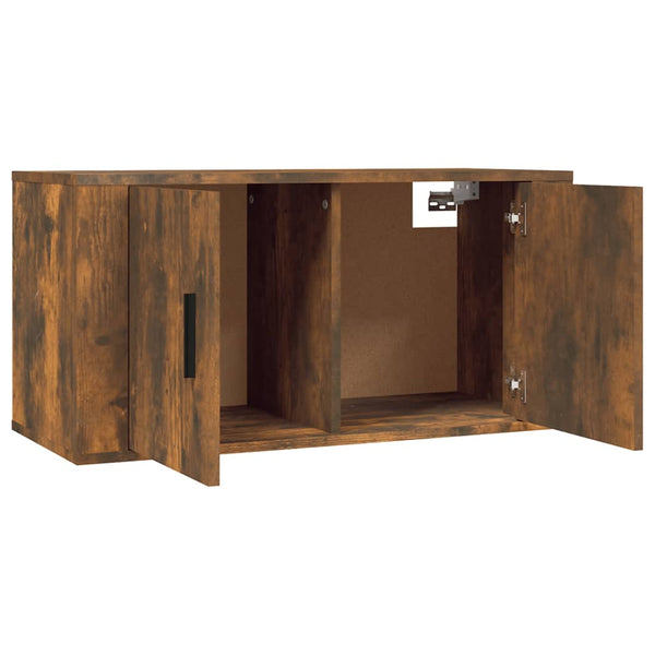 TV-Wandschränke 3er Set Räuchereiche 80cm