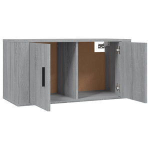 TV-Wandschränke 3er Set Grau Sonoma 80cm